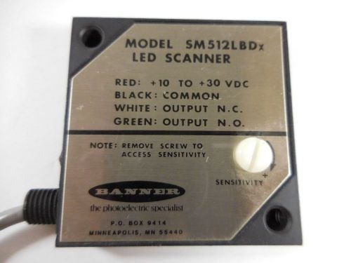 Banner Model SM512LBD X LED Scanner