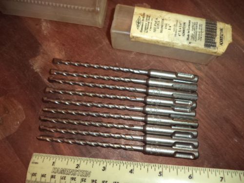 9 driltec hammer drill bits-carbide tips-1/4&#034;x6&#034;-germany-concrete,masonry,brick for sale
