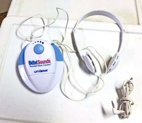 &#034;be&#039; be&#039; sounds&#034; prenatal heart listener w headphones, audio cable, battery, ib for sale