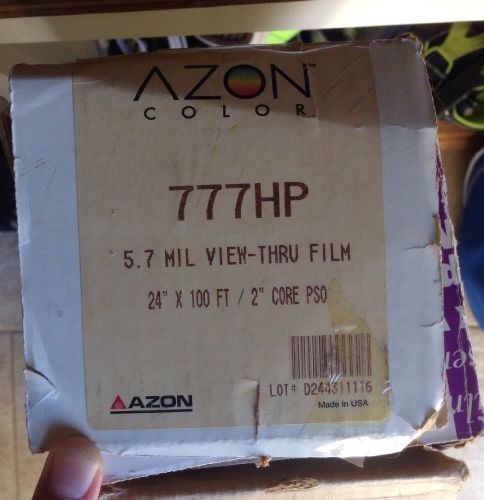 Azon Color 777HP 5.7 MIL View-Thru Film, 24&#034; x 100 Ft