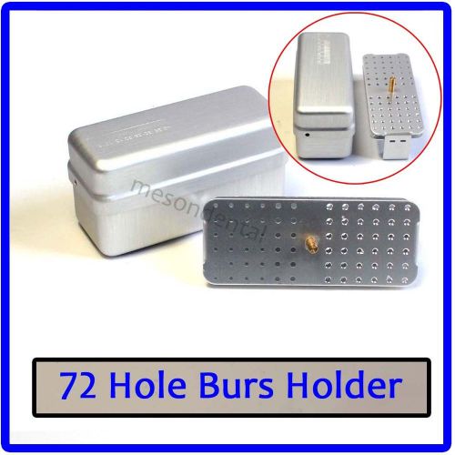 2pack dental sterilization organizer container 72 hole dimond bur holder kus for sale