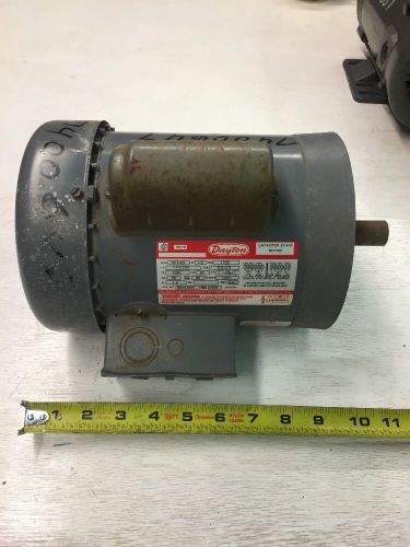 Dayton 1/2hp capacitor start motor, mod: 6k342k, single phase for sale
