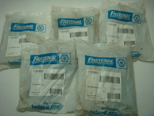 NEW LOT OF 25, FASTENAL 1191897, HEX MACHINE BOLT, 1/2-13x5 1/2G, NEW IN PACK