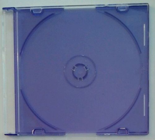 25 Slim Colored Jewel Cases CD DVD Game Orange Red Purple Green (mixed)