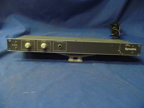 Symetrix A-220 commercial stereo amplifier.