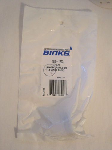 Binks KNOB 102-1703 Airless foam gun KNOB - brand new in package