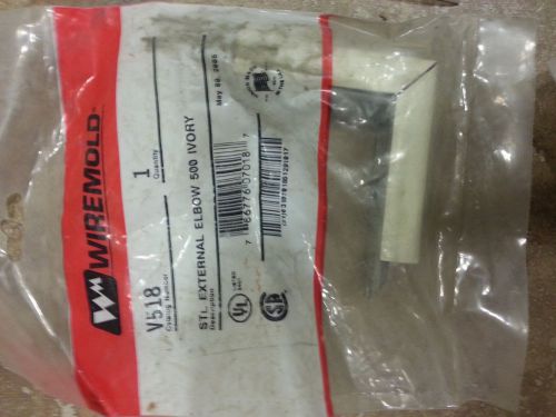 Wiremold V518 Ivory External Elbow for 500 Series Raceway
