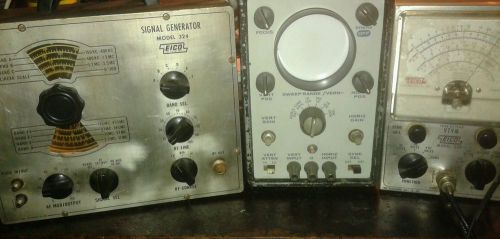 Vintage EICO Set Model 324 Signal Generator &amp; horiz/vertical tuner &amp; ohms/Ac/Dc.