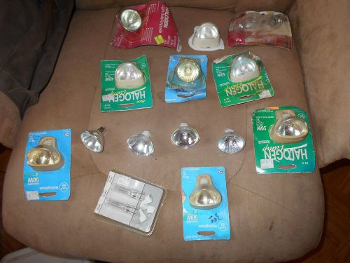 Lot of 15 assorted halogen bulbs