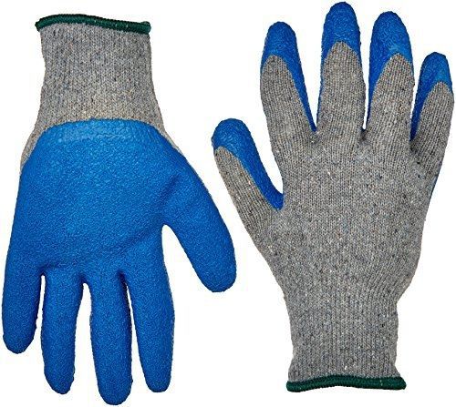 G &amp; f 3100m-dz knit work gloves with textured rubber latex coated, 12-pairs, for sale