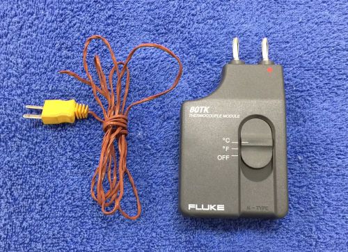 Fluke 80TK Thermocouple Module Includes include a Type-K Thermocouple