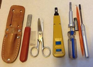 Electronics telecom tools harris punchdown, klein knife, clauss scissors &amp; more for sale