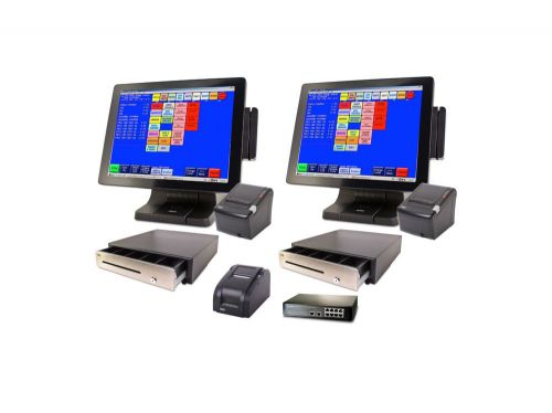 NEW 2 Touch Screen POS System with Restaurant Software