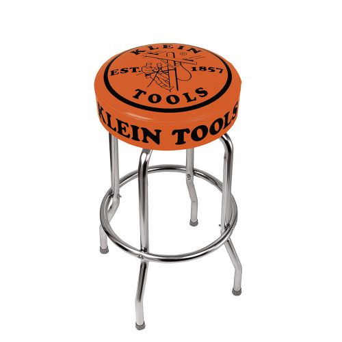 NEW KLEIN 98820 COUNTER STOOL - ORANGE SEAT w/ LINEMANS LOGO