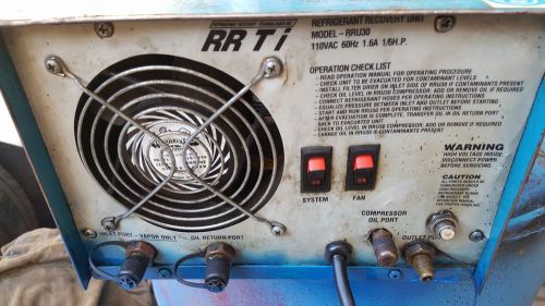 RRU30 Refrigerent Recovery Unit HVAC