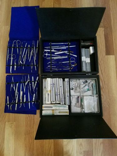 Vintage storz eye surgen large surgical case and instruments rare Complete