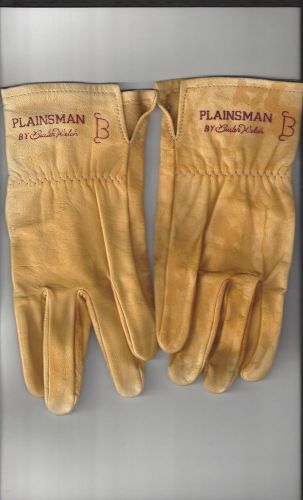 PLAINSMAN by BUSTER WELCH Leather GLOVES MEDIUM M