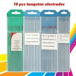 10Pcs WL20/WT20/WP TIG Tungsten Electrode Assorted Welding Electrode