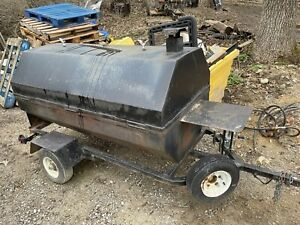 Large custom built BBQ Smoker Grill on single axle trailer. 