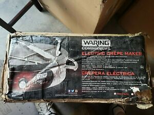Waring Commercial WSC160X Heavy-Duty Electric Crepe Maker, 16&#034;, Stainless Steel