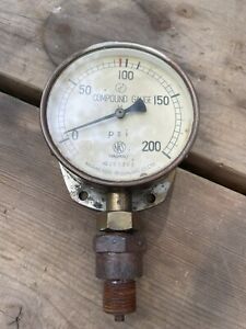 Nagano keiki Seisakusho compound gauge 251788 Vintage 1958 NKS Untested