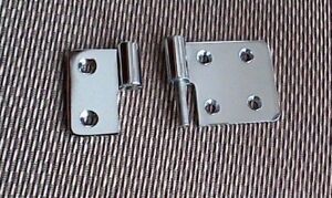 Lift Off Hinges 3.5&#034; x 2&#034; CFL Waterfront Brass, Polished Chrome (Lot of 12)