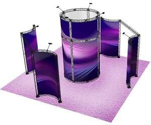 20X20 CROSSWIRE EXHIBITS TRADE SHOW DISPLAY TRUSS RADIUS CURVED TOWER X10 X15