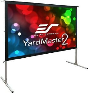 Elite OMS135HR3 135&#034; 16:9 Yard Master 2 Portable Screen - Blac Rear Projection