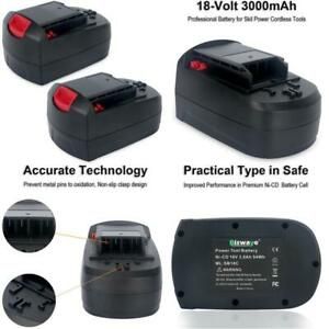 18v Battery Biswaye Cordless 2packSkil 18-Volt Sb18a Sb18c Sb18b Replacement