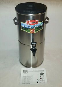 Curtis Lipton Brewed Iced Tea 3.5 Gallon Stainless Steel Urn Drink Dispenser