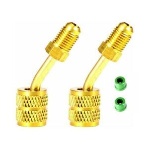 2*Adapter For Mini Split HVAC System 5/16 Female Quick-Couplers 1/4&#034; Male Flare