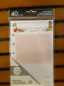 New The Happy Planner Petite Planner Recipe Cards
