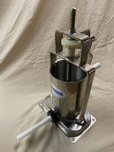 Omcan 3KVSS Manual Sausage Stuffer, 6lb, Stainless Steel, Three Size Tubes