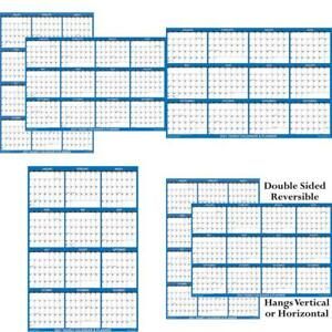 32&#034; X 48&#034; Swiftglimpse 2021 Wall Calendar Erasable Large Wet  Dry Erase Laminat