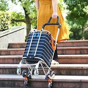 BeebeeRun Folding Shopping Cart Portable Grocery Utility Lightweight Stair Climb