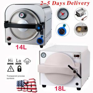 14L/18L Dental Autoclave Steam Sterilizer Medical Sterilization Automatically