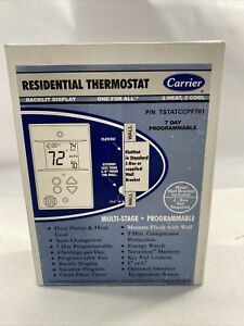Carrier Thermostat TSTATCCPF701 2 Heat,2 Cool 7 Day Programmable Backlit Display
