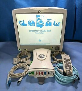 GE CARESCAPE B650 Monitor with PDM (Masimo SpO2) and Patient Cables/Accessories