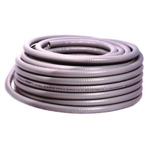 3/4 in. x 25 ft. Liquid Tight Flexible Metallic PVC Construction Steel Conduit