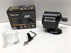 Bostitch MPS1 Counter or Wall Mount Antimicrobial Manual Pencil Sharpener -Black
