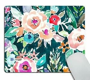 Personalized Water Color Floral Mouse Pad Customized Rectangle Non-Slip Gm-171