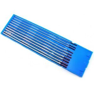 10pcs Tungsten Electrodes TIG Purple Tip Rod Zirconiated Needle Weld Tool