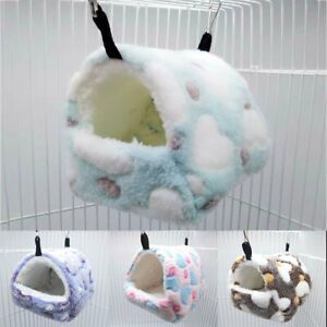 Soft Nest Parrot Warm Hammock Hanging House Small Animals Habitat Plush Pet Bed