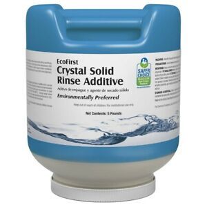 EcoFirst 4656-0409-1227C Crystal Solid Rinse 6.02 Additive 5 pound containers X2