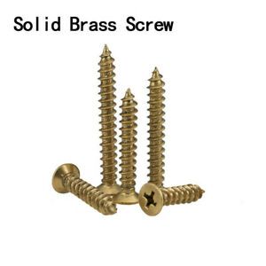 Solid Brass Screw Raised Head Wood Self-tapping Bolts Countersunk Fixing M3M4M5