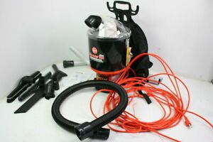 Hoover C2401 Commercial Lightweight Backpack Vacuum Black 120 Volt 8 Attachments