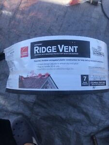 Owens Corning Ventsure Roof Ridge Vent #RR02 Rigid Roll Width 7” Length 15’