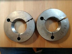1 3/16 12 UNJ 3A THREAD RING GAGE 1.1875 GO / NO GO P.D.=  1.7584 / 1.7539