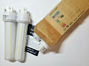 Lusta LST0950-CWX4 12W AC85-265V CW GX24 LED Bulb Lot of 4 Bulbs