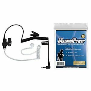 MaximalPower RHF 617-1N 3.5mm RECEIVER/LISTEN ONLY Surveillance Headset Black